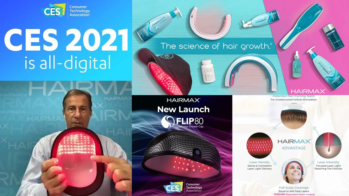 It's time talk about something that is embarrassing #hairloss, in our interview w/ <a href="/HairMax/">Hairmax</a> for #CES2021 We learned about the science behind #hairgrowth. Also learned about their new product, the Flip 80 #laserhairgrowth cap &amp; all their amazing products: youtu.be/U6kJOTZ8BX0