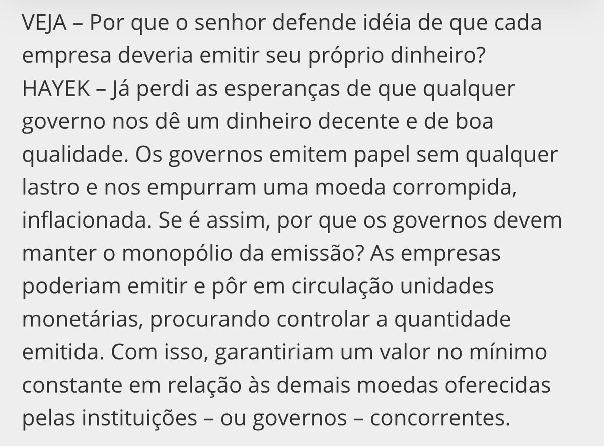 Hayek à Veja em 1979;

1979.

🧙‍♂️