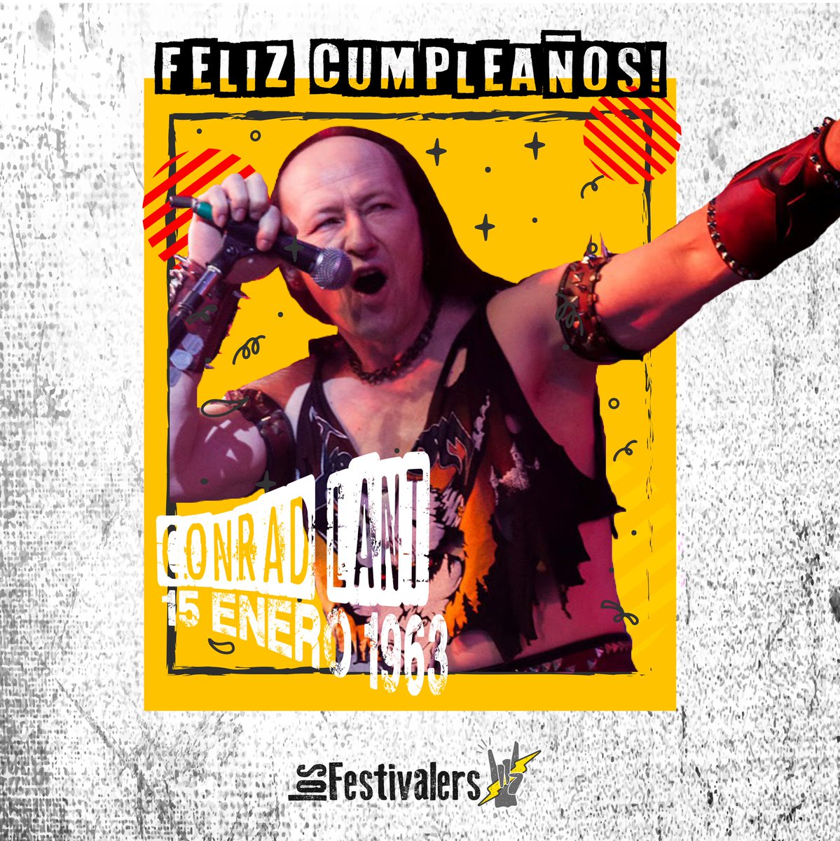 Los Festivalers (@losfestivalers) on Twitter photo El brutal Conrad Lant, mejor conocido como Cronos, esta celebrando su cumpleaños 🤘
Enorme vocalista de la banda <a href="/VenomsLegions/">Venom (Official)</a> 🔥 El brutal Conrad Lant, mejor conocido como Cronos, esta celebrando su cumpleaños 🤘
Enorme vocalista de la banda <a href="/VenomsLegions/">Venom (Official)</a> 🔥
