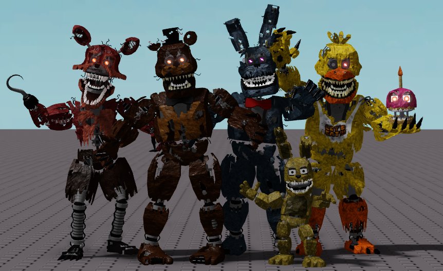 FNAF 2  Withered Animatronics - Roblox