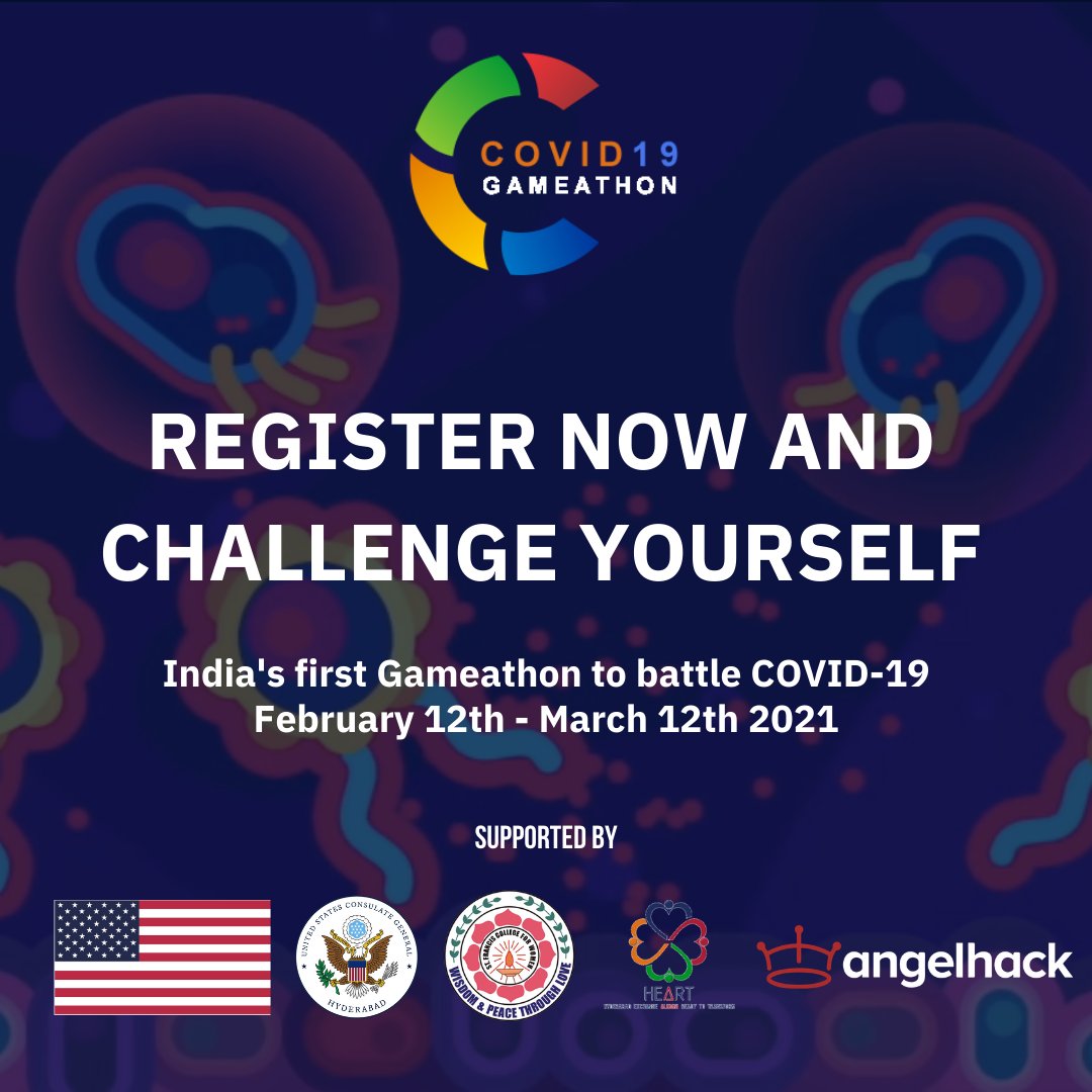 AngelHack's tweet image. Avengers Assemble! 🦸🏻♀️🦸🏾♂️
Help is needed to develop innovative games that address the pandemic and win total prizes of Rs. 2,75,000!
Join COVID-19 Gameathon, a month-long virtual hackathon that will begin Feb 12, 2021: covidgameathon.com/?source=AngelH…
#covidgameathon
@USAndHyderabad