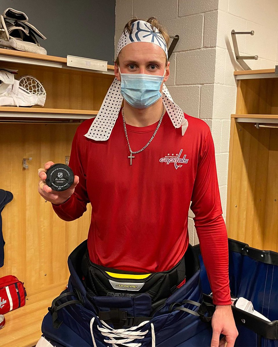 Capitals's tweet photo. Stopped 30 shots for his first career win.

Bravo, @vitacz15! 👏

#ALLCAPS https://t.co/zh7h6SjUtZ