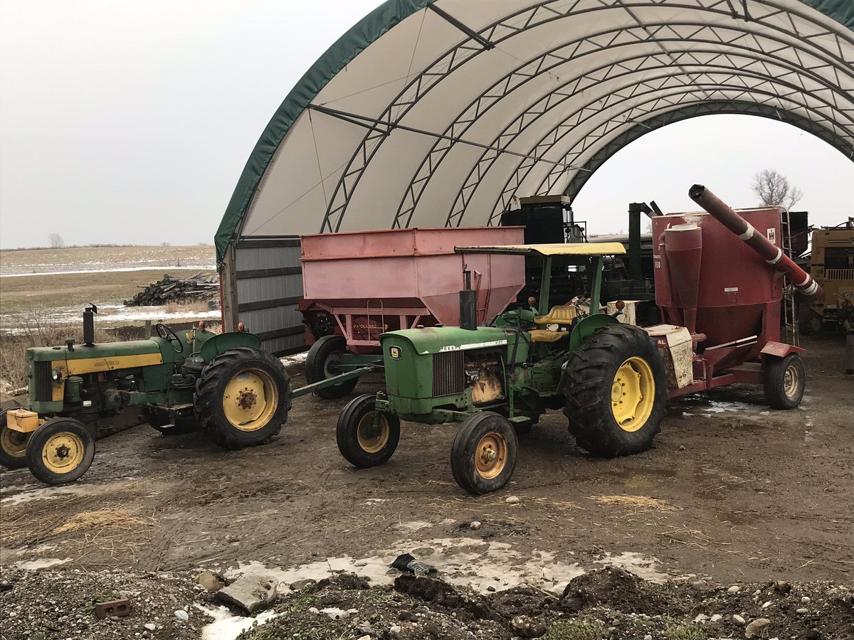 Great day to get the old iron out to make some feed