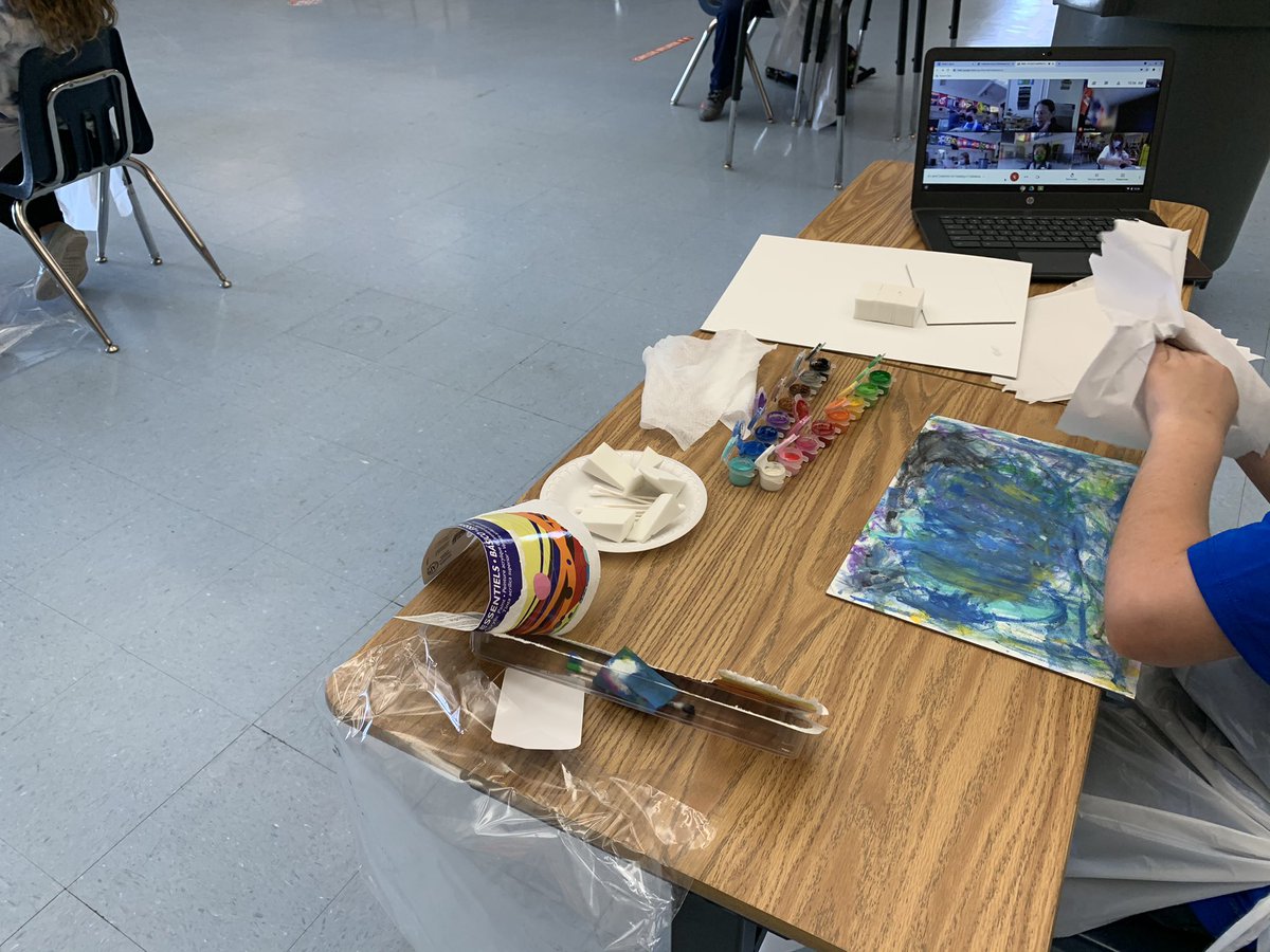 MFP students enjoying an ACFH virtual art lesson. So happy to see students expanding upon their creativity during these times. Ask your MFP teacher about signing your student up for a Friday art lesson...