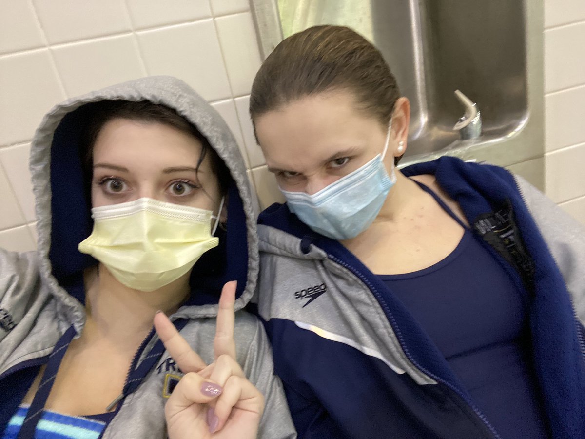 After a long night of diving Sam has placed 2nd overall and Ava has placed 21st. Congratulations ladies! Couldn’t be more proud!💙💛⛰🐘 #swimforjim #mhsaafinals <a href="/MHSAA/">MHSAA</a>