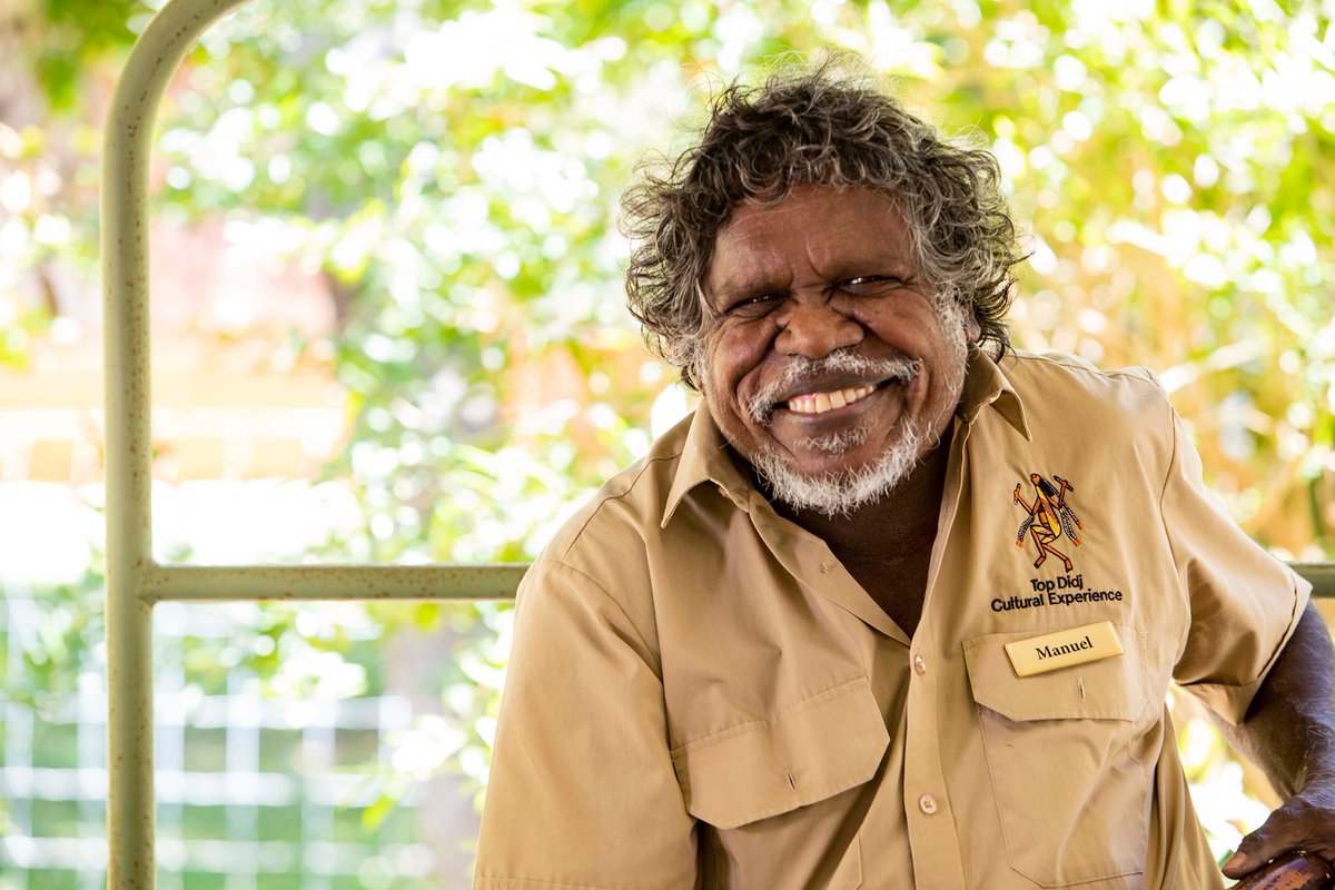 AatNorth's tweet photo. Meet artist Manuel Pamkal, Manuel shares his passion for the rich traditional culture of the Top End on the Top Didj Aboriginal Cultural Experience in Katherine.

#aatkings #DayTours #NorthernTerritory #Katherine https://t.co/b3C3b3LaUe