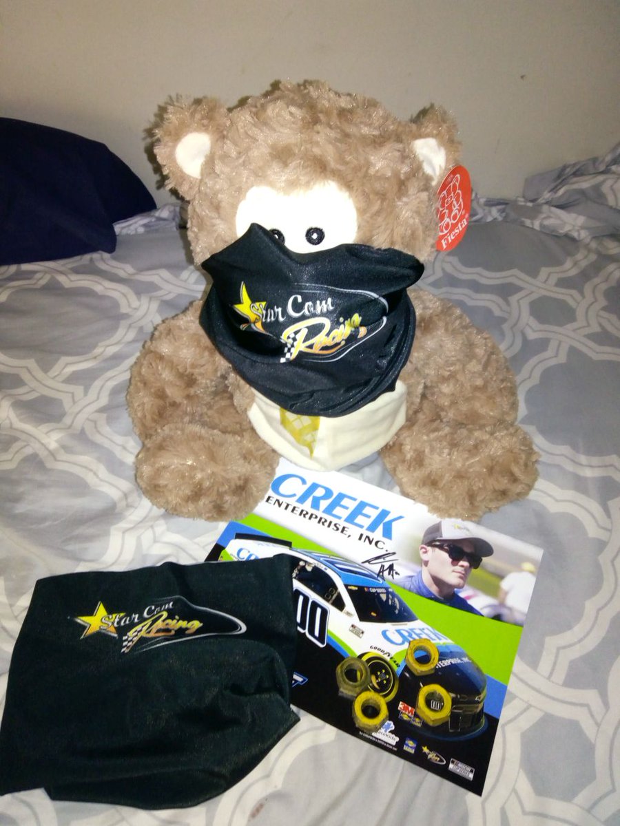 Thank you @sungatekids , @P1_Houff  @StarcomRacing  for the cool stuff from my donation to Sun Gate Kids