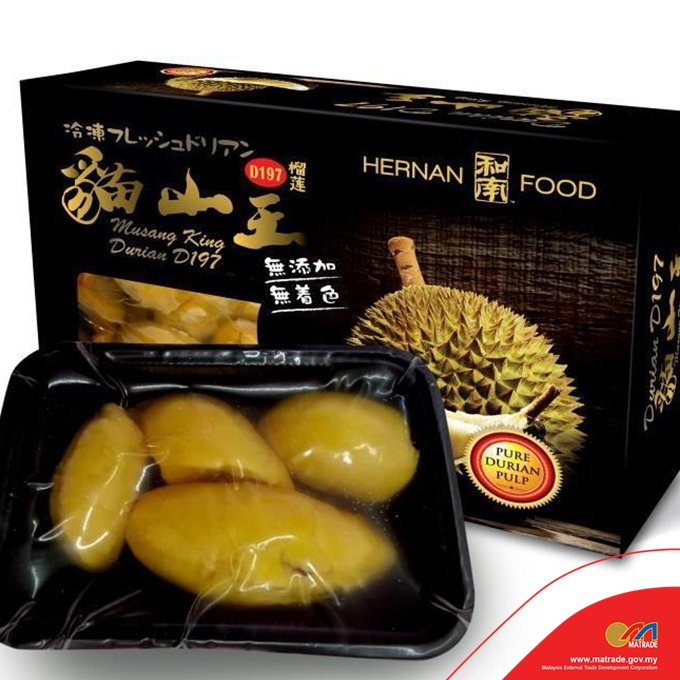 matrade's tweet photo. Congratulations to Hernan Corp Sdn Bhd for successfully exporting frozen Musang King &amp; D101 durians into Japanese market, which safely arrived at Tokyo Port on 14 January. The products will initially be available in major cities in Japan such as Tokyo, Nagoya &amp; Osaka. https://t.co/4KAc9kTJAa