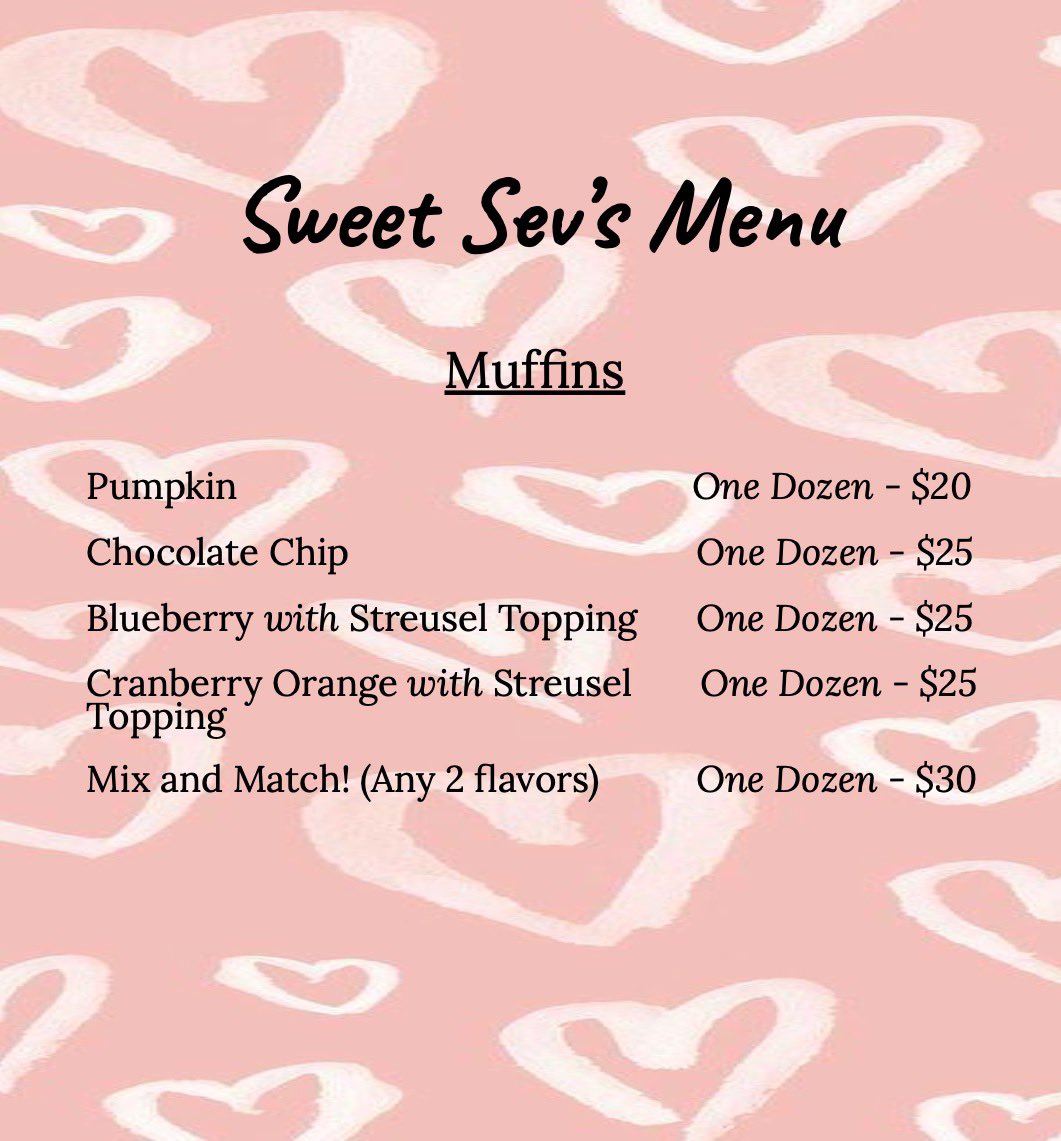 sevenanicole's tweet photo. Twitter Fam! Help ya girl blowup her baking business!! I make 4 kinds of muffins and listed my menu in the slides! In the IE area https://t.co/3nBFmnlm3k