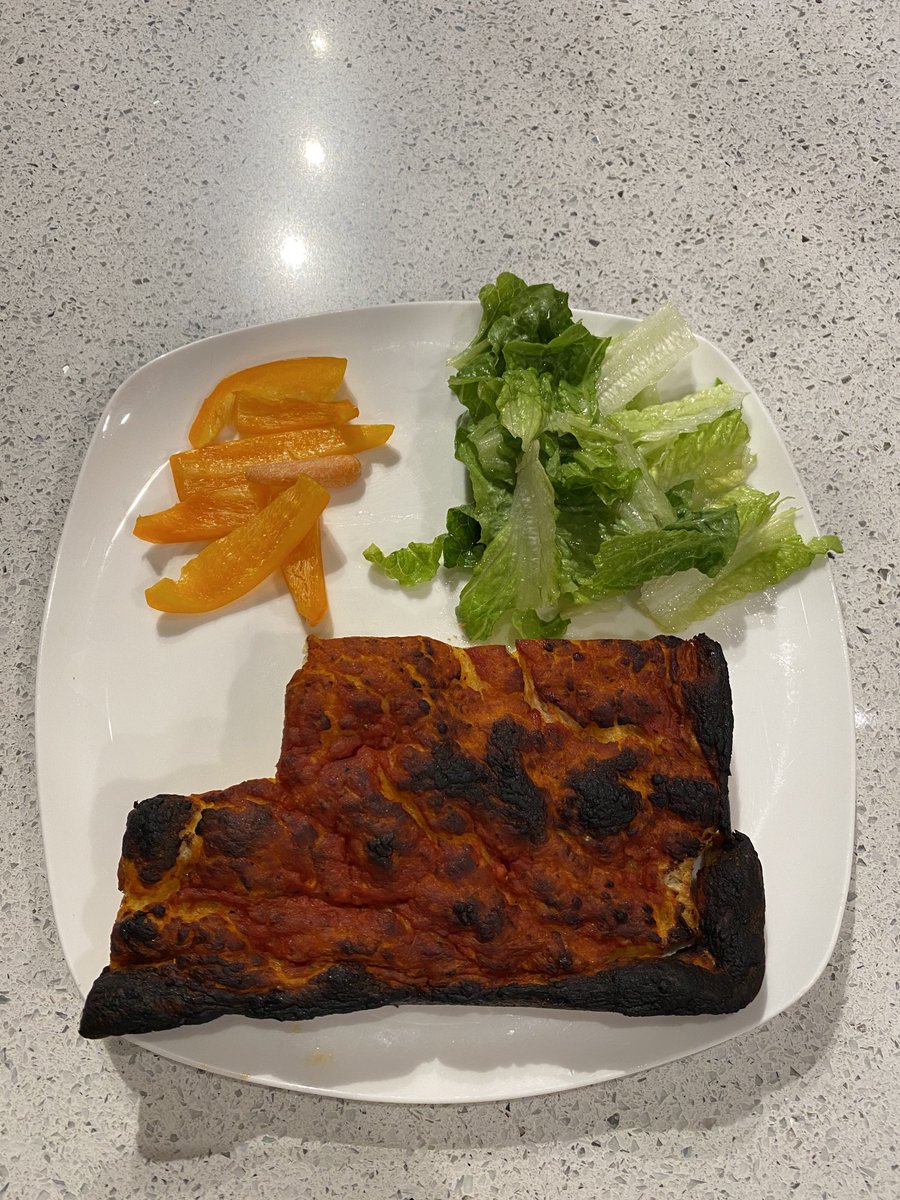 animallawcanada's tweet photo. On a #Fridaynight, when you’re prepping for two trials & dealing w/ a bunch of urgent client matters - all to save or defend animals in court - and single mommy-ing for the night, & u burn your daughter’s pizza. #mommyfail #workingmom #dontjudge #lawyerlife #animallaw https://t.co/lceZgprRbh