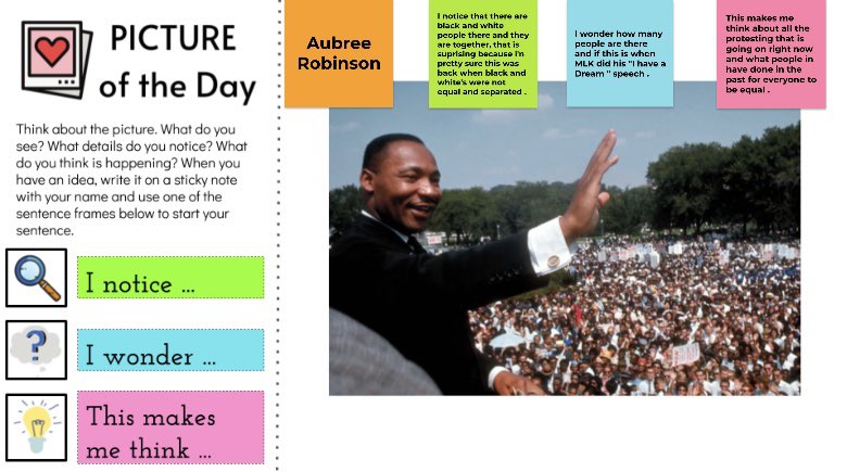 kimbernique's tweet photo. We 🧡 working in virtual collaborative groups! #MartinLutherKingJr #BeRPM https://t.co/SApKRNlqdU