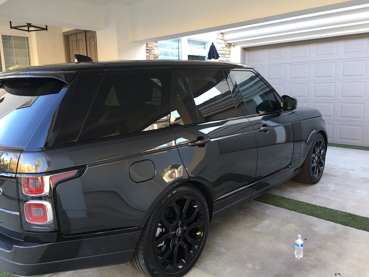 TintLA11's tweet photo. 15% ceramic on Range Rover . And will be installing 50% ceramic on the house windows. Sponsored by Tintwork app https://t.co/8ANoSPN3Mc
