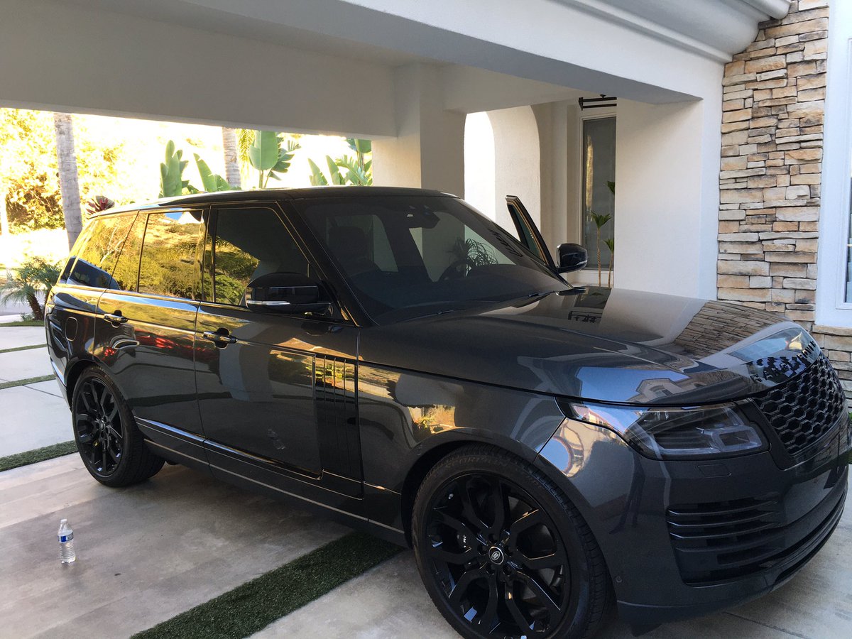 TintLA11's tweet photo. 15% ceramic on Range Rover . And will be installing 50% ceramic on the house windows. Sponsored by Tintwork app https://t.co/8ANoSPN3Mc