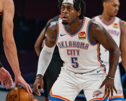 okcthunder's tweet photo. Career-high SIX steals for @luthebeast + 21p/8r, 4 threes. https://t.co/5LWSW5NFPF