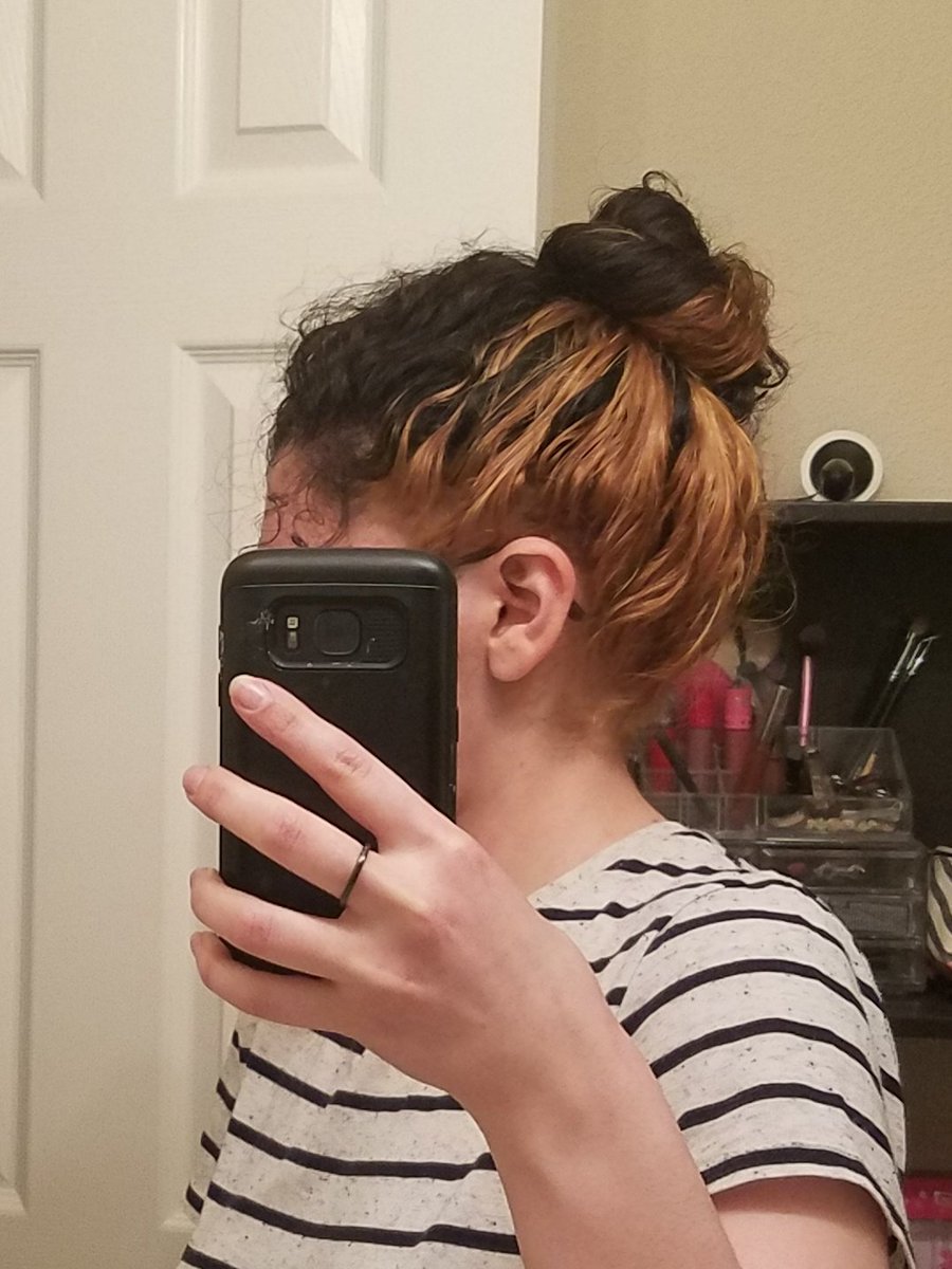 kwriteswords's tweet photo. Calling it quits. It's actually not as patchy after the toner (and my curls hide a few mistakes) but this was as light as I felt comfortable going before ruining my hair.

It's giving chocolate caramel vibes and I think I like it??? https://t.co/ZOBNtEXWN4