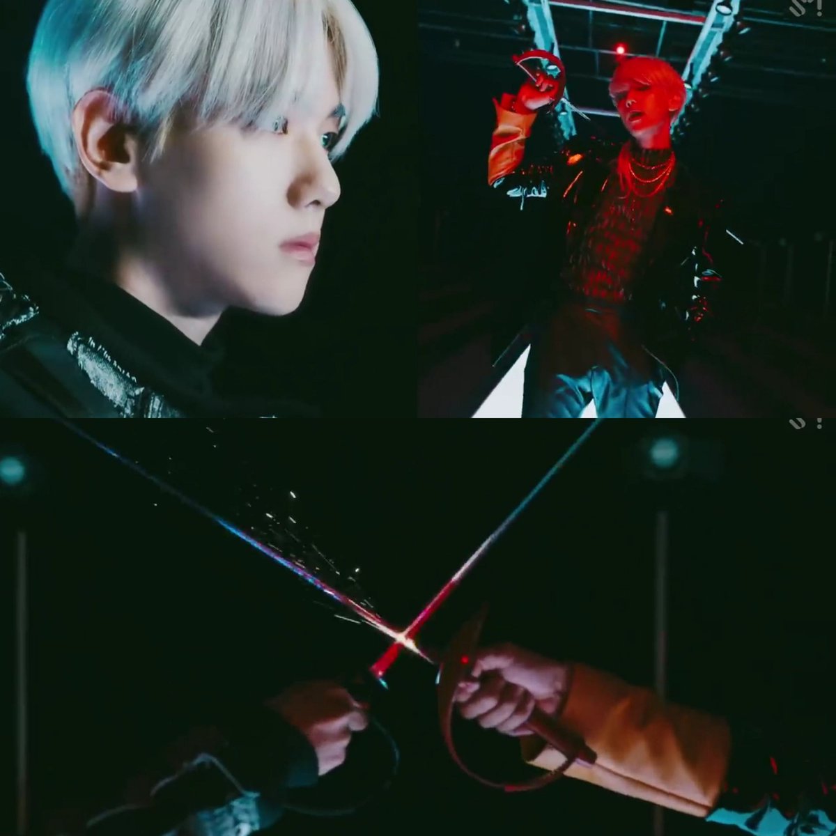 "And the names on the ground that are owned by no one." "It’s me looking at myself in the mirror."it's their reflection. exo and x-exo share the same blood and soul, and the only way to escape is to face off and defeat themselves with their own power.or maybe even lose it.