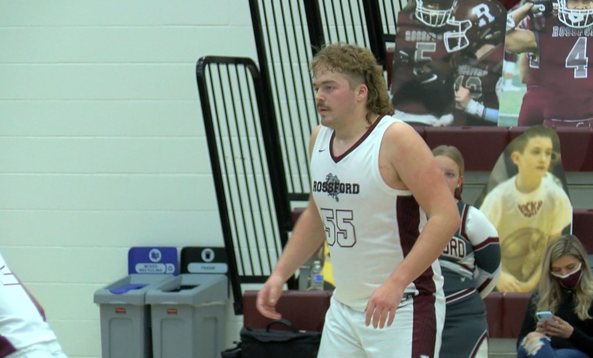 JordanStrack's tweet image. Rossford&apos;s Gavin DeWese is just a remarkable human. This mullet and mustache is just perfection.