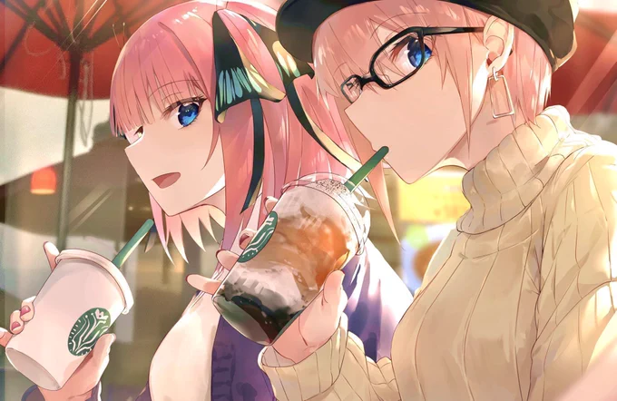 お忍びカフェ☕️
#五等分の花嫁 