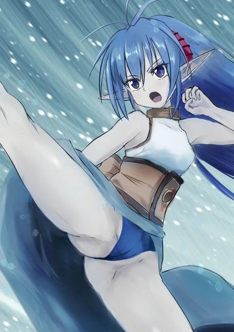 【えっち注意】 飛燕連脚してるTOEのセルシウスを久しぶりに描きました!(^ω^)