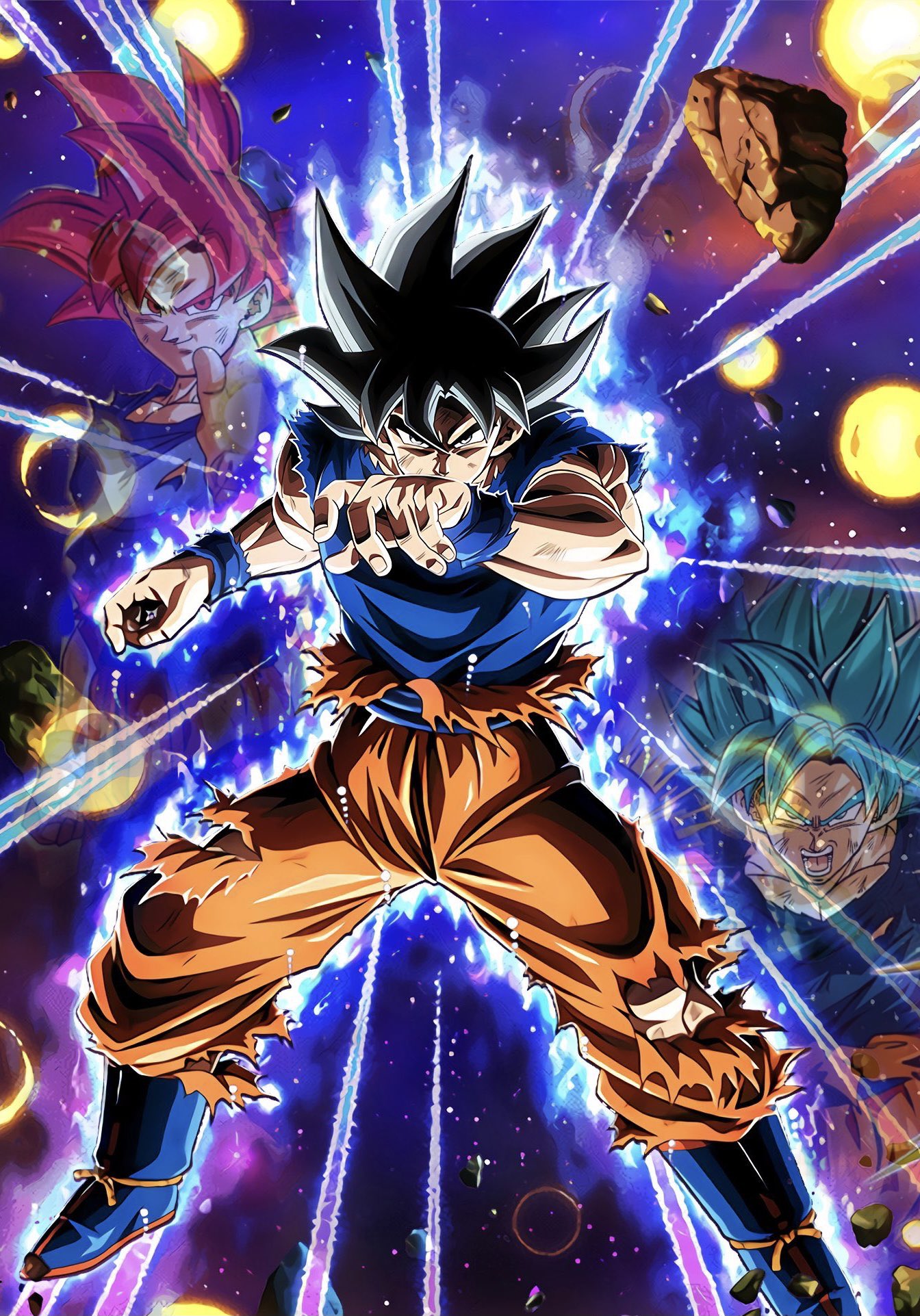 はしゃぐ 原作の隣に自分の作品を貼る 模写 ドラゴンボール 身勝手の極意 孫悟空 ドッカンバトル 背景に透けてる感じにするのがめちゃ難しかった やっぱり背景は苦手です T Co L8hiwokgd0 Twitter