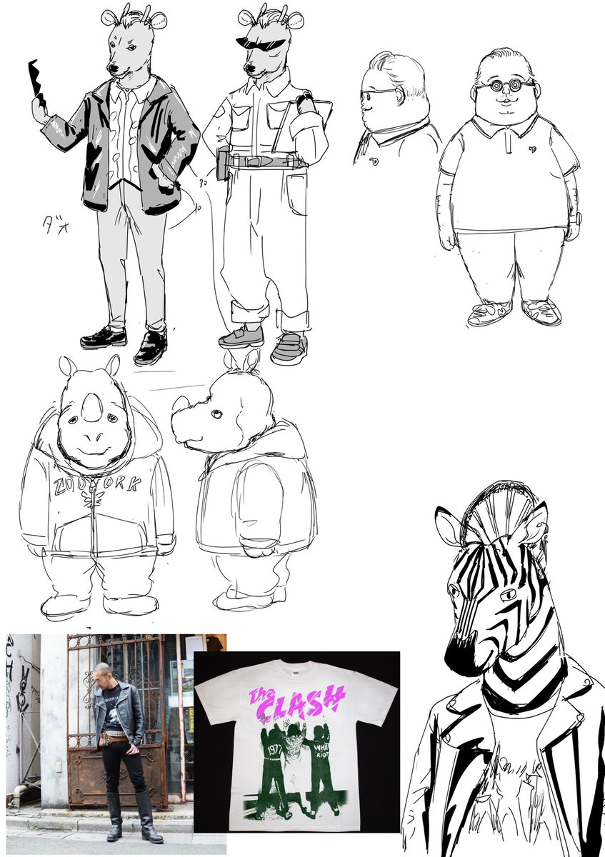 【キャラ紹介】5. 各話ゲスト
ピチンク三賢人、名前は最後まで迷った。
トシオ、初期デザにせず良かった……。
ブルチェリのTシャツは「ゼブラ・ライオット」。
4枚目、連載終了が決まる直前に考えていた第13話のキャラ。ダイフク主役の中編になるはずだった…。そのうちスピンオフを描きたい。
