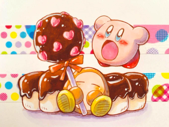 あーん????
#カービィ #イラスト #コピック #kirby #illust #copic 