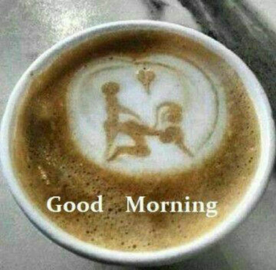 Goede morgen. Dit is een voor teken van een lekkere geile dag.