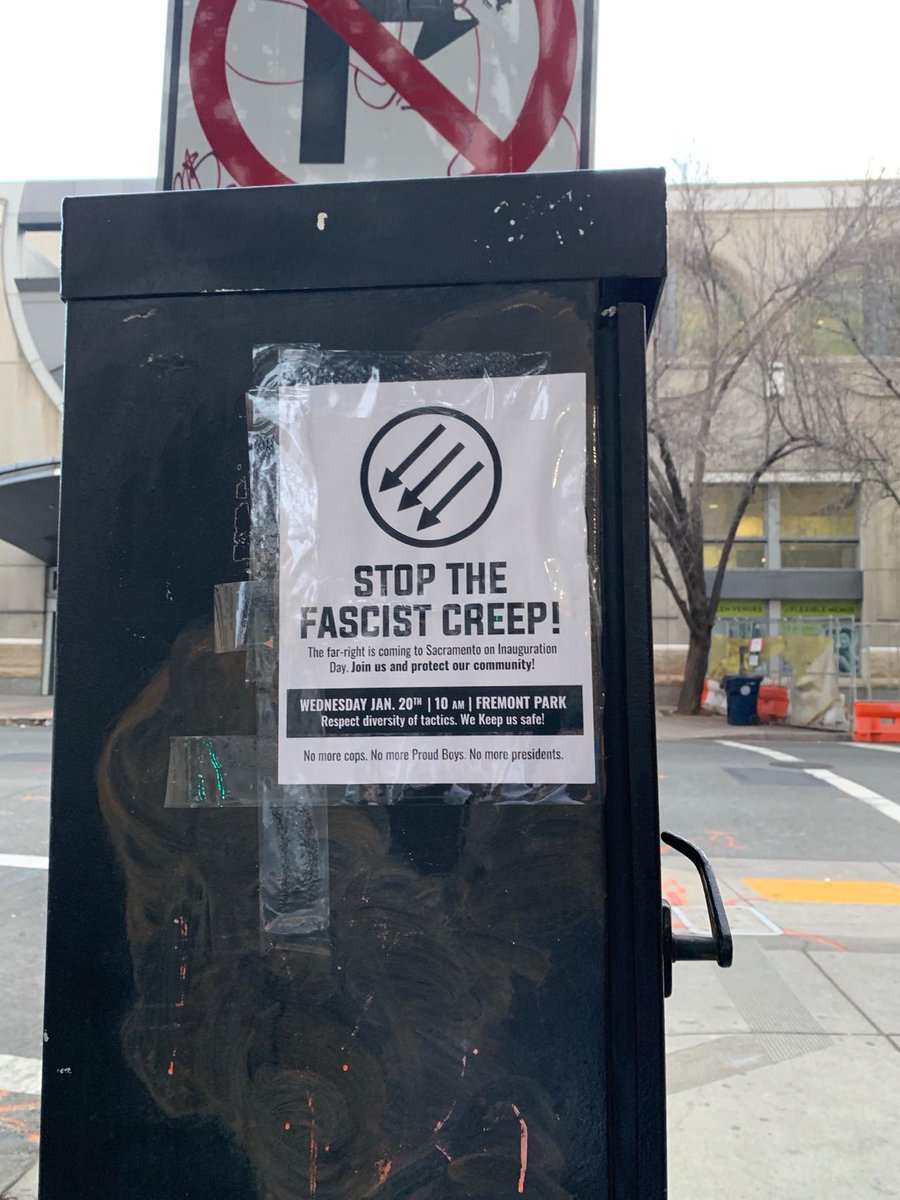 AntifaSac_'s tweet photo. Posters are going up!
Its All out for Sacramento! Wednesday, January 20th 10am Fremont part!
Check the materials page on our site to print some off yourself and join us in getting the word out! #DeathToFascism #AllOutForSac
https://t.co/OkC4anFEqZ https://t.co/dzRO9Br6Tu