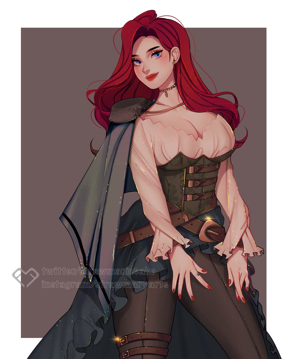 strawmariecake's tweet photo. Simple coloured commission ! ❤️ https://t.co/QgG8rLwNpF