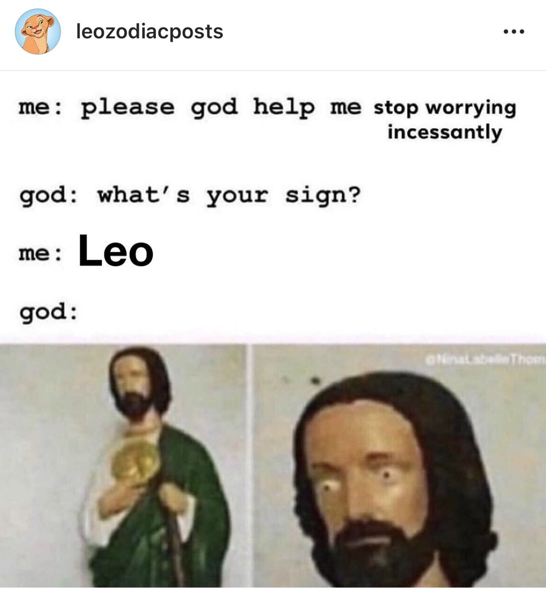Follow leozodiacposts on Instagram for all the best #Leo memes. 🦁♌️😈
