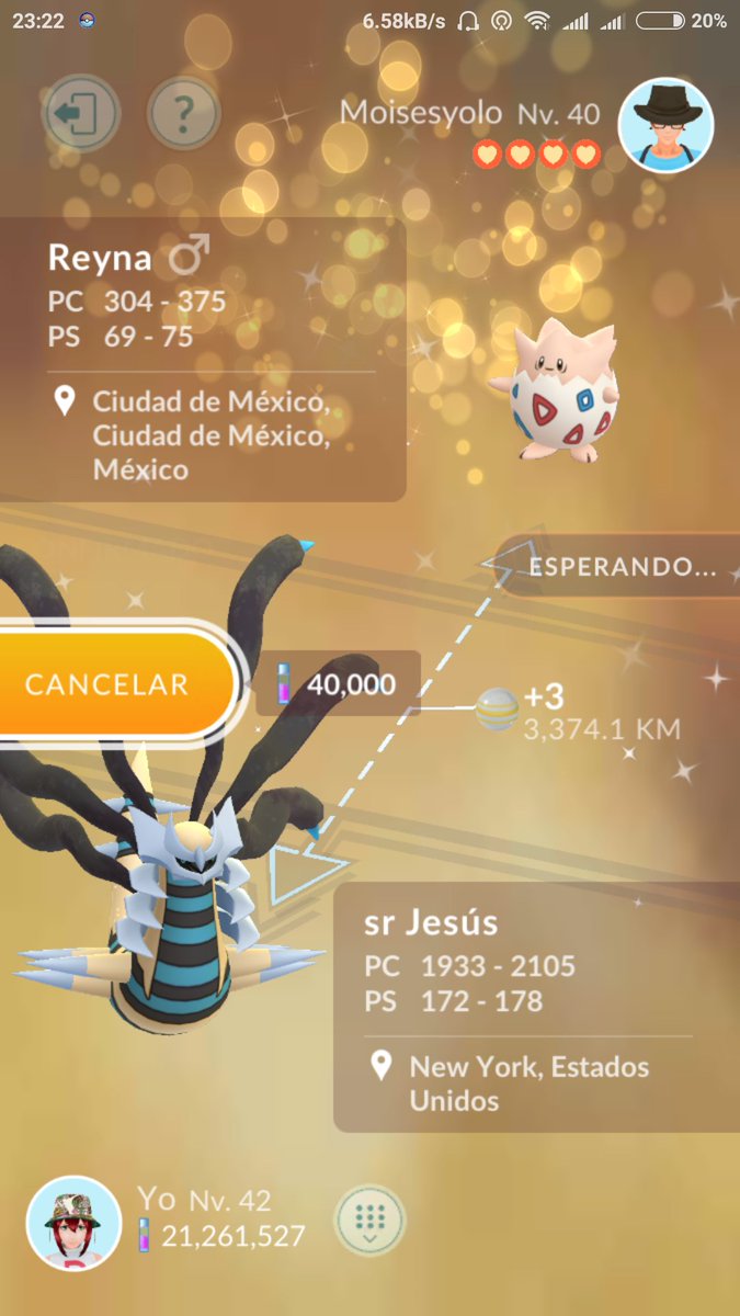 DarknessWitch04's tweet photo. Al menos fue registro 🤗💞✨
#Togepi
#PokemonGO https://t.co/buQPS5eKkF