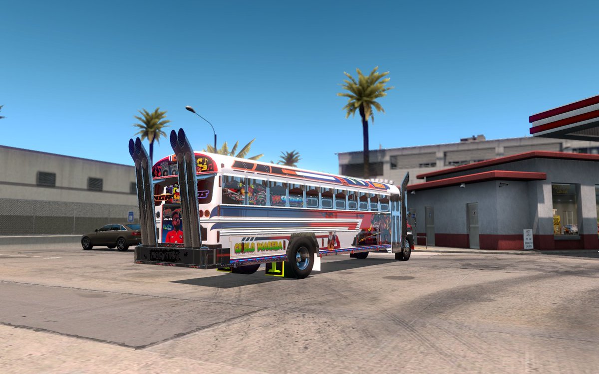 xteam507's tweet photo. El Bebi Ingratos #Thebaby
Ingratos Panamá
Buses Diablos Rojos 🇵🇦
ATS american Truck simulator, mods panameños 
Pty Haulin Bus
#BlueBird #CatC15
#Racing #3D #Replica https://t.co/tjH47Bhici