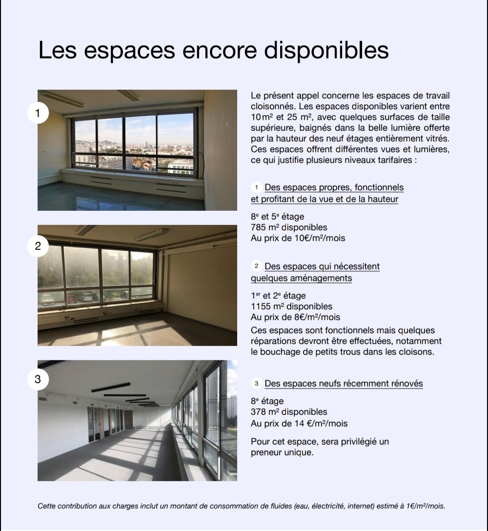 DavidLaMars's tweet photo. [Thread] Une jolie opération de protection par occupation "d'un immeuble voué à la démolition" est montée par le promoteur ICADE. Elle masque la destruction d'un immeuble iconique d'architecture évolutive à haute valeur patrimoniale
#Marseille https://t.co/CUTdcRUFMl