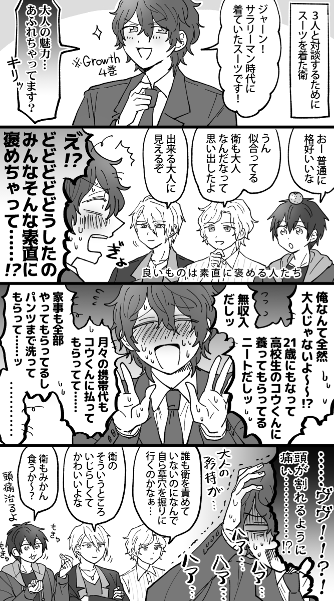 Growthその4でスーツ着てた衛 