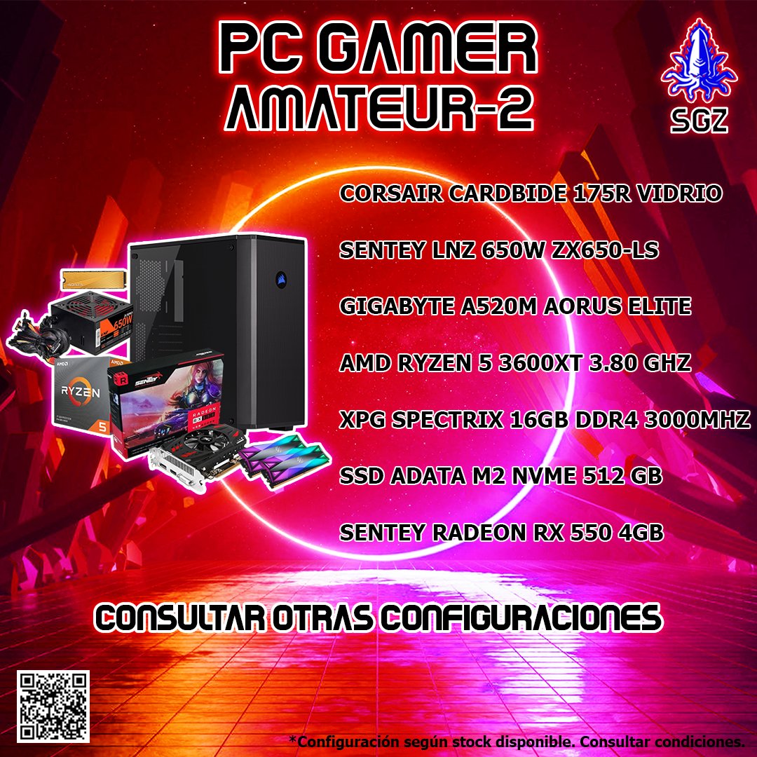 SomosGamerz's tweet photo. Si juegas #fortnite aquí tenemos una configuración de tu próxima #PCGamer , comienza este #Feliz2021 con los mejores equipos 🖥️
Sabemos de #tecnologia y tenemos #adn #gamer 🕹️
#gigabyte #aorus #corsair #sentey #amd #ryzen #xpectrix #adata #radeon #sgz #somosgamerz #BuenosAires https://t.co/rdQnjk0pEz