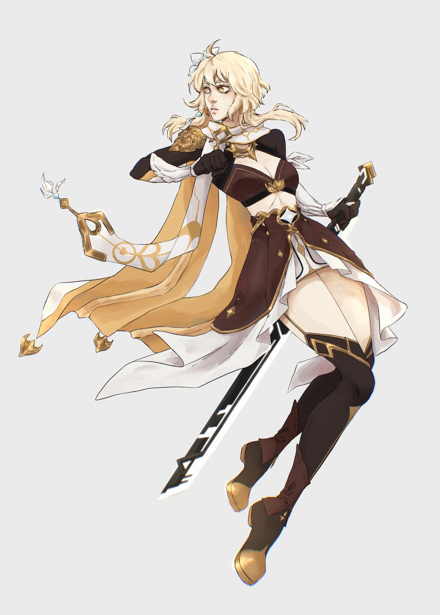 lumine but in aether’s colors and alt drip ✨ #GenshinImpact