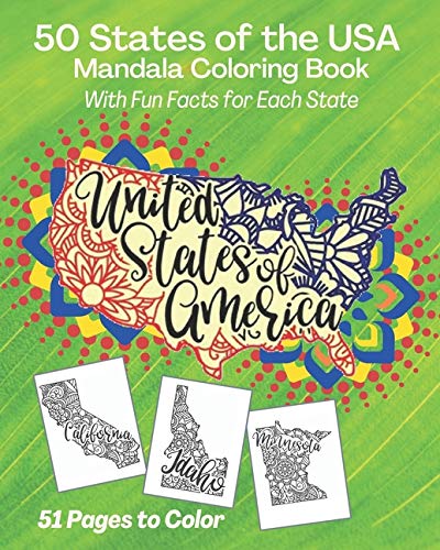 Download Pdf Download Ebook 50 States Of The Usa Mandala Coloring Book With