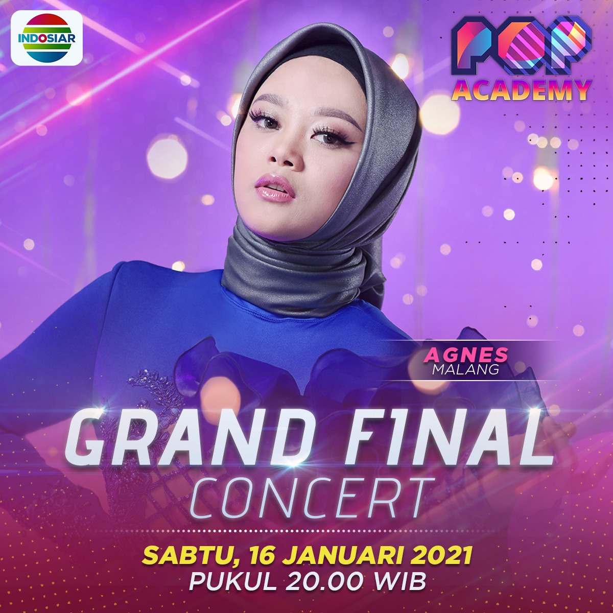 PopAcademy_'s tweet photo. Tinggal selangkah lagi bagi Agnes - Malang
&amp; Waode - Baubau menjadi pemenang #POPAcademyIndosiar yg pertama!

Nantukan Grand Final Concert pukul 20.00 WIB.
Jangan lupa dukung mereka, melalui SMS atau vote di web @lazada_id yang rajin voting dapat hadiah puluhan juta loh. https://t.co/wp5UBdjrwg