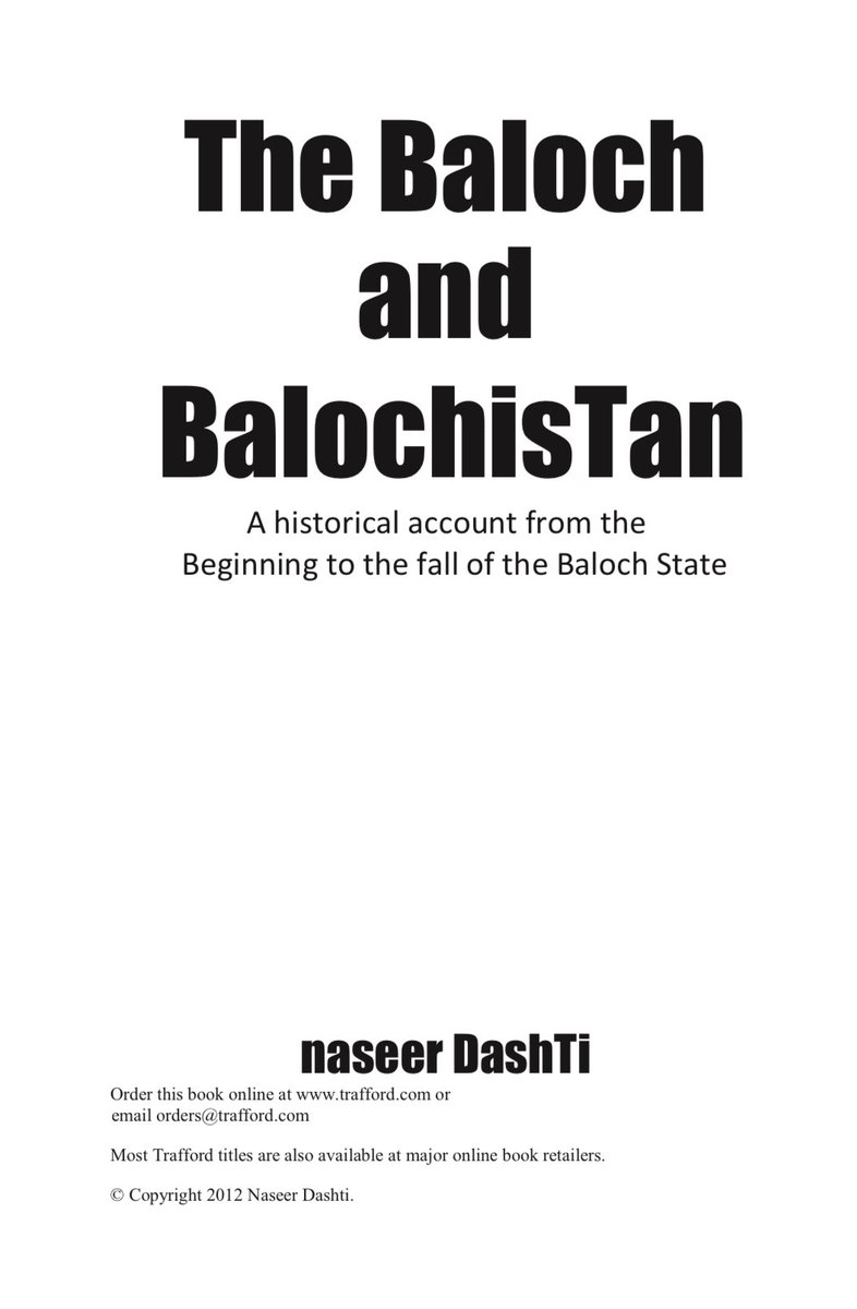 Naseer Dashti. The Baloch and Balochistan. Trafford Publishers. New York 2012. Page: 179, 185-186./24
