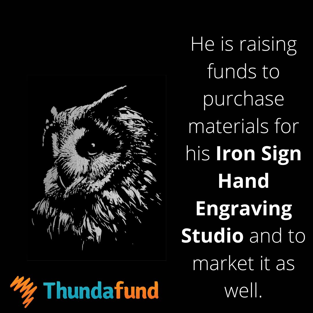 Amazing Campaign!!👍 To fund this project visit thundafund.com or click on this link thundafund.com/project/671662…
You can follow him @Iron_Sign  and ironsign.co.za
#thundafund #crowdfundingcampaign #crowdfunding