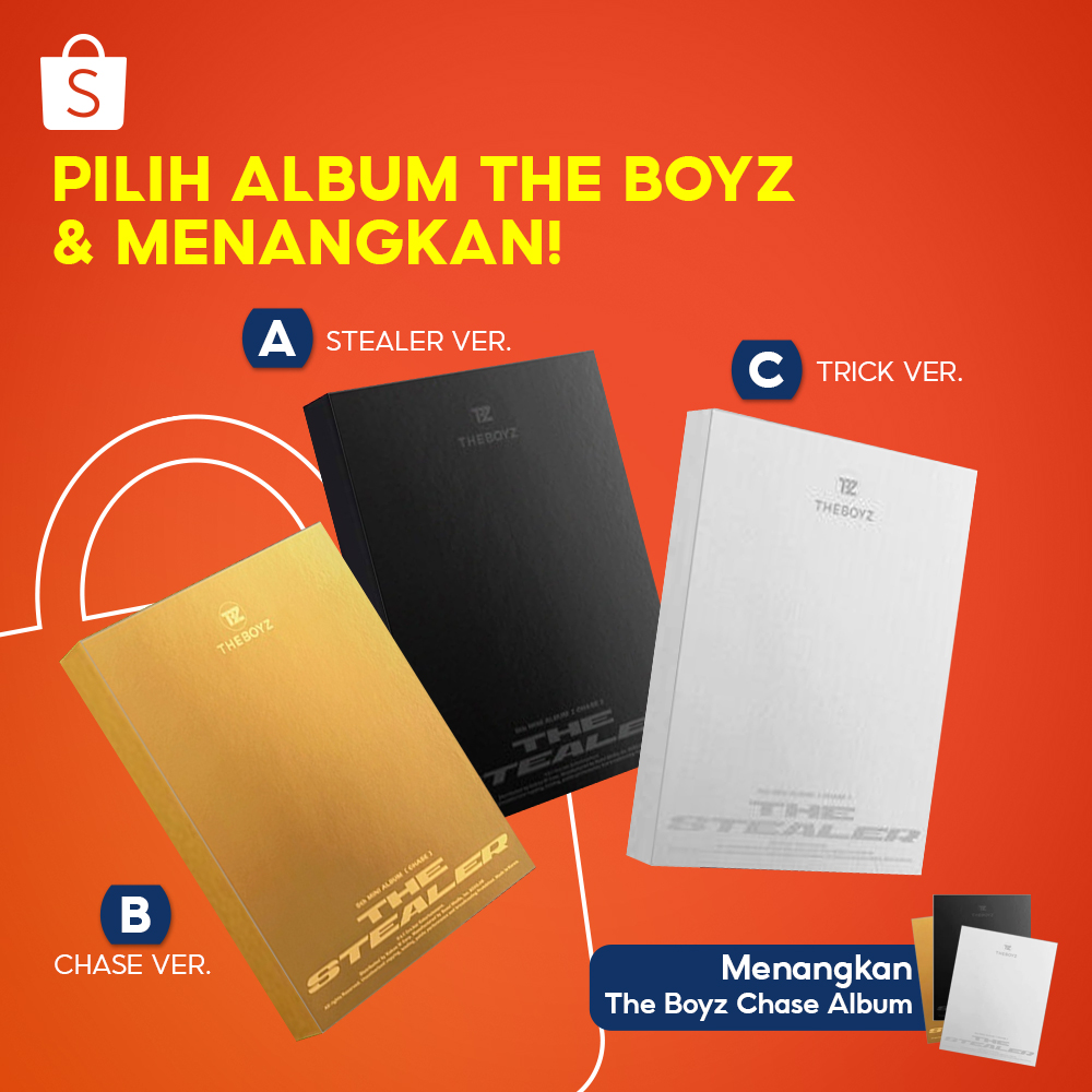ShopeeID's tweet photo. DEOBI~ Hari ini mimin mau GIVEAWAY The Boyz 5th Mini Album! Langsung aja ikuti caranya ya:

1. FOLLOW @ShopeeID 
2. RETWEET &amp; LIKE tweet ini
3. REPLY pilihan kamu pakai #AlbumTheBoyzDariShopee SEBANYAK-BANYAKNYA

Pemenang dipilih acak &amp; diumumkan 19 Jan 2021.
GOOD LUCK 🧡 https://t.co/pQ19koVcBy