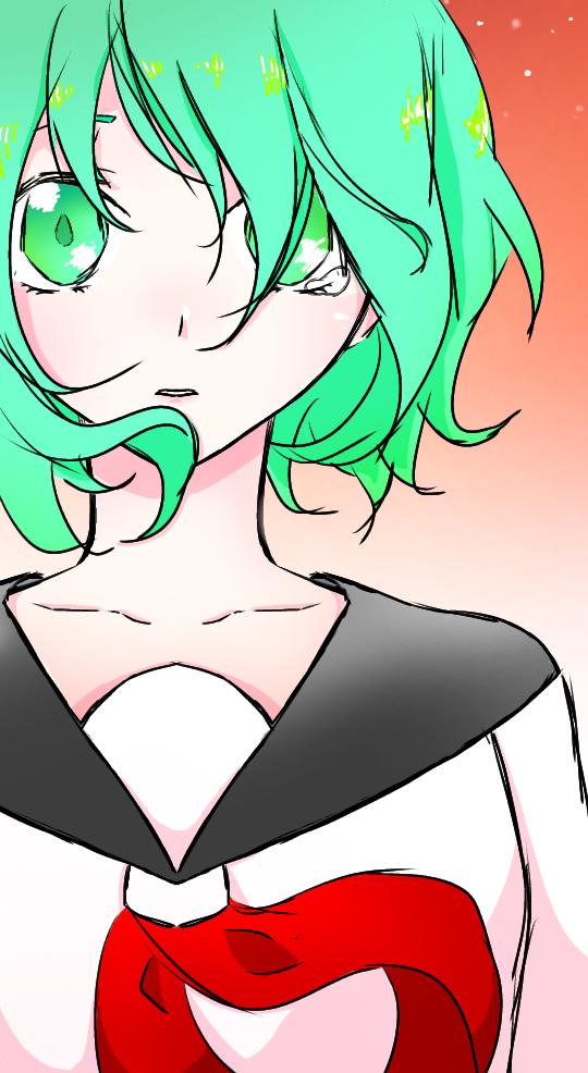 Noc 初gumiちゃん 描いてみました 一応 透明エレジー Vocaloid Gumi 透明エレジー