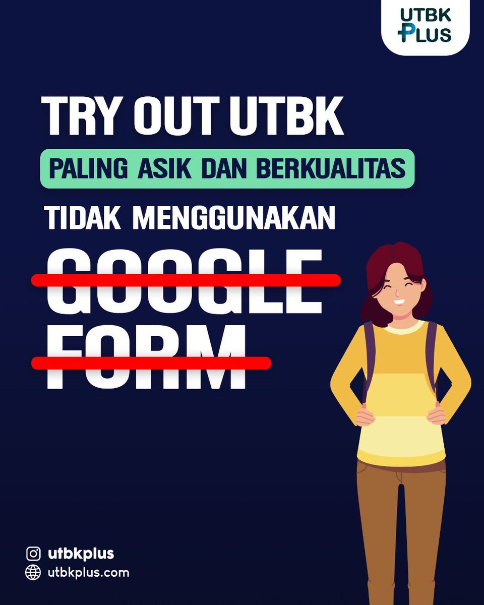 utbkplus's tweet photo. Siapa yang udah gak sabar isi saldo dompet digital buat ikutan Try Out @utbkplus Paket 8??🥳
Yuk persiapkan saldo dompet digital kalian buat rebut Diskon 1😎
#tryout #tryoututbk #tryoutptn #tryoutsbmptn #tryoutonline #UTBK #UTBKSBMPTN #SBMPTN #SNMPTN https://t.co/9pTEfVH7qe