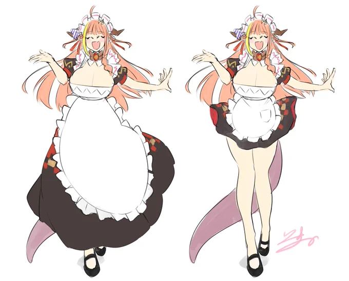 #みかじ絵 
メイド会長 