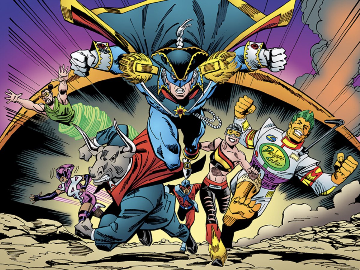 The 20th Century’s Greatest Creators unleash their talents on The 21st Century’s Greatest Heroes! Roger Stern, Ron Frenz &amp; Sal Buscema proudly present The Heroes Union #1 - an all-new 68 page cosmic epic coming at you this August - only in #comic shops! #startup #bluebaron