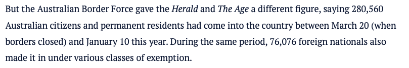 Voila  @AusBorderForce numbers vs bent  @Birmo numbers.  https://www.smh.com.au/politics/federal/stranded-australians-desperate-to-come-home-as-political-buck-passing-continues-20210115-p56ubm.html