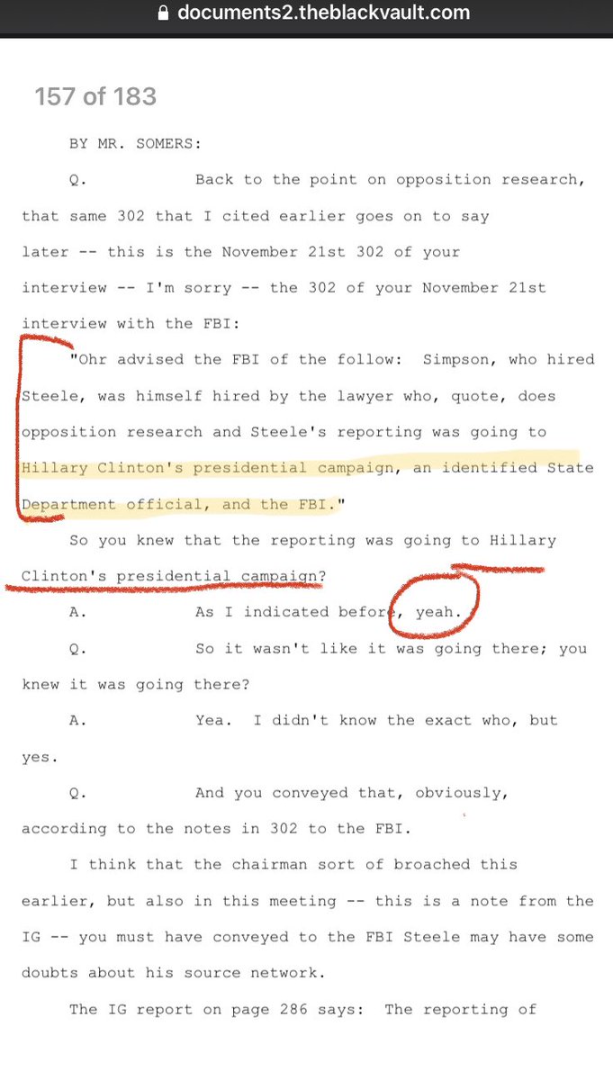 MogulMinds773's tweet photo. [D]ECLASS: Swamp Creature Bruce 0hr interview admitted knowing of opposition research. Hillary campaign, State official &amp; fbi involved! 
#mmpn #chicago #breaking #link #declass #wow #boom #habbening #ticktock #hillary #fbi #stateOfficial https://t.co/FwqVpuA8cl