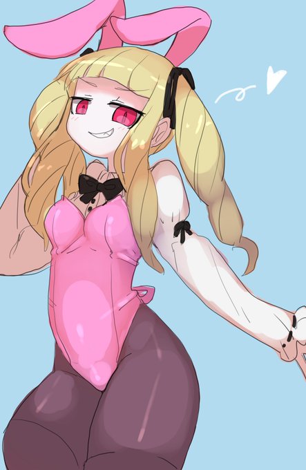 バニー衣装のシルヴァ、自分も描きたくなったので描いてみたけどノリノリで着るのか珍しく照れるのかどっちなんだろう… 