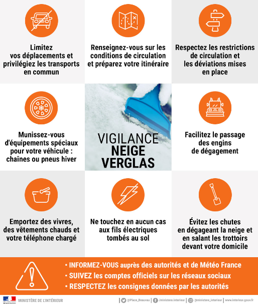 [VIGILANCE ORANGE NEIGE-VERGLAS]
Le territoire de l'Eure placé en #vigilanceOrange neige-verglas. Soyez prudents !