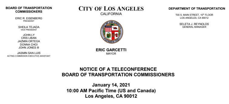 On January 14, the Board of Transportation Commissioners was set to vote on converting Parking Lot 704 in Canoga Park to a safe parking site for unhoused folks.